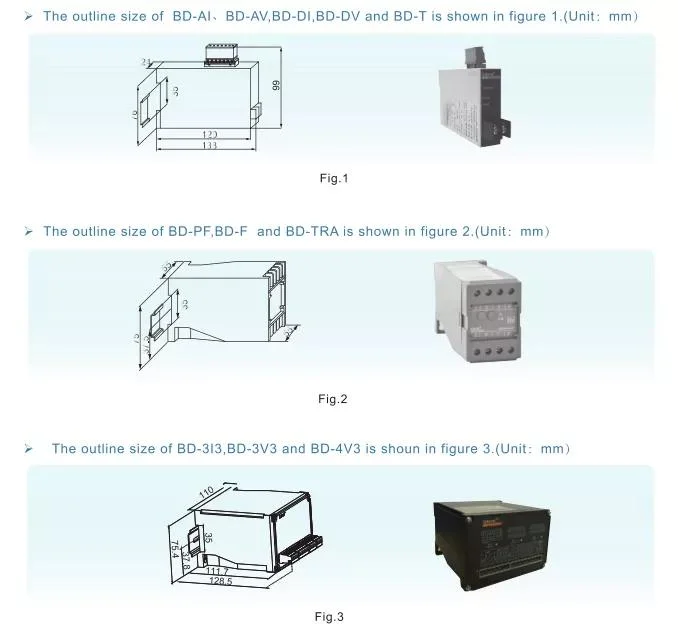 Bd Series Single Phase Direct Current Voltage Transducer